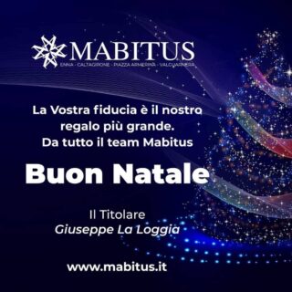 La Vostra fiducia è il nostro regalo più grande.
Da tutto il team Mabitus ☃️ Buon Natale 🎄